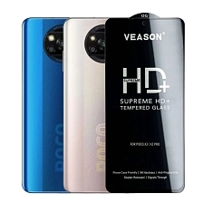 Защитное стекло VEASON HD+ для XIAOMI POCO X3, POCO X3 Pro, XIAOMI Mi 10i, Mi 10T Lite, цвет окантовки черный