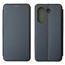 Чехол книжка STYLISH для TECNO Camon 20 4G, TECNO Camon 20 Pro 4G, экокожа, визитница, цвет темно синий