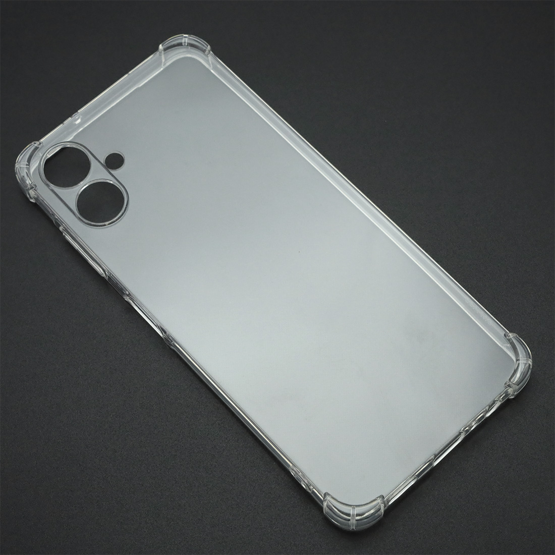 Чехол накладка для SAMSUNG Galaxy A06, защита камеры, силикон, усиленные края, прозрачный
