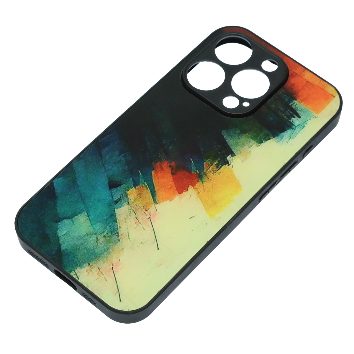 Чехол накладка для APPLE iPhone 15 Pro (6.1"), силикон, пластик, рисунок Акварельная живопись