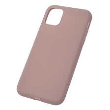 Чехол накладка SOFT TOUCH для APPLE iPhone 11, силикон, матовый, цвет розовый песок