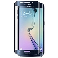 Защитное стекло Tempered Glass 3D для Samsung Galaxy S6 Edge (черное).