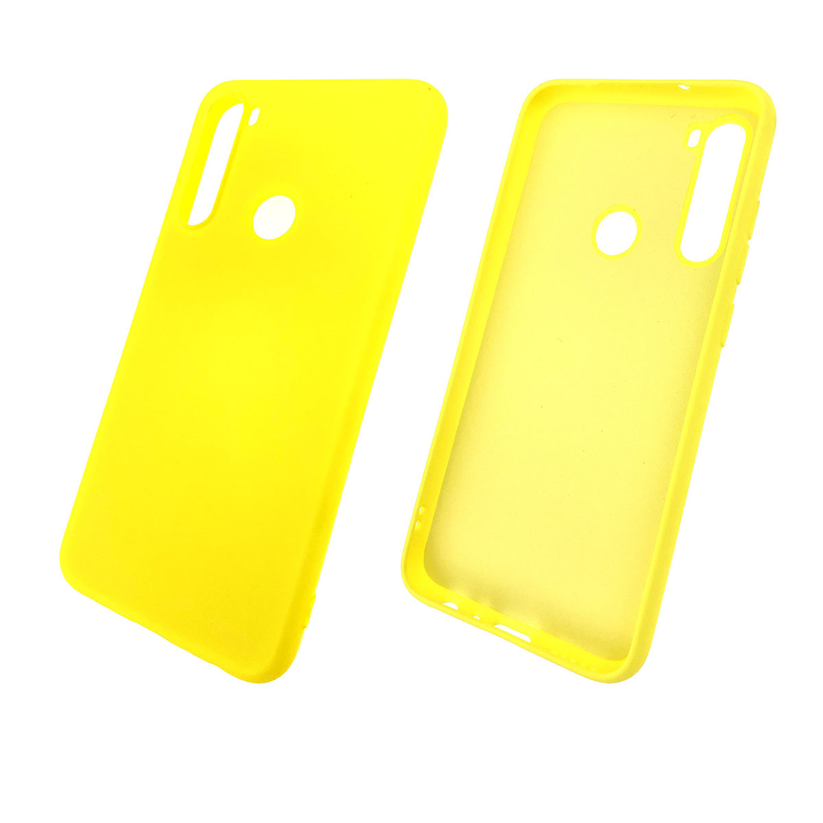 Чехол накладка для XIAOMI Redmi Note 8, силикон, цвет желтый.