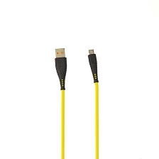 Кабель DENMEN D19V Micro USB, 2.4A, длина 1 метр, цвет желтый Кабель DENMEN D19V Micro USB, 2.4A, длина 1 метр, цвет желтый