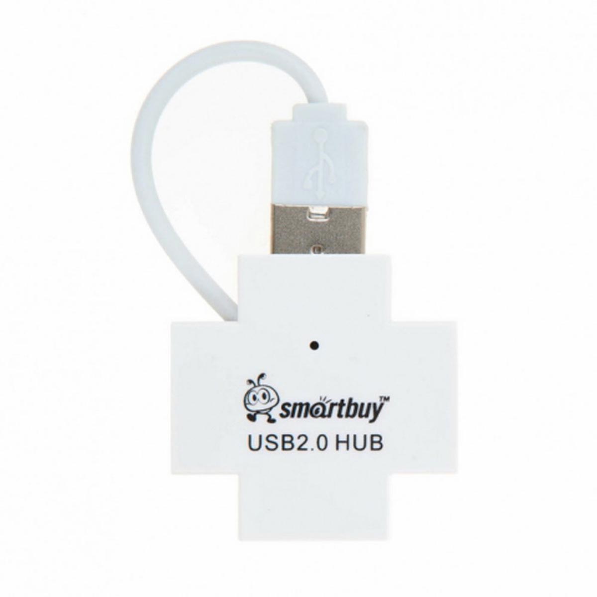 USB-Хaб SmartBuy 6900, 4 порта, цвет белый