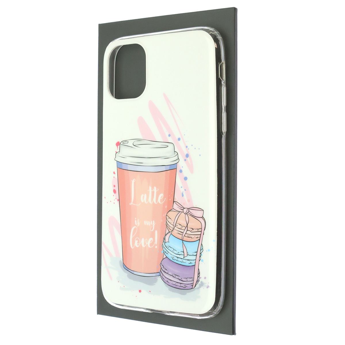 Чехол накладка для APPLE iPhone 11, силикон, рисунок Latte is my love! Чехол накладка для APPLE iPhone 11, силикон, рисунок Latte is my love!