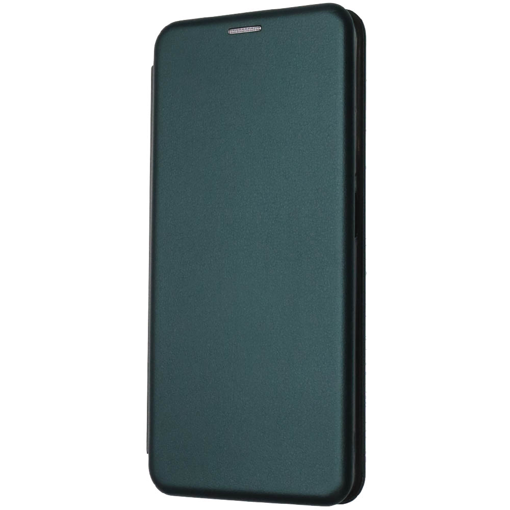 Чехол книжка STYLISH для XIAOMI Redmi A5, POCO C71, экокожа, визитница, цвет темно зеленый