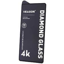 Защитное стекло VEASON Diamond Glass для SAMSUNG Galaxy A71, A81, M51, цвет окантовки черный