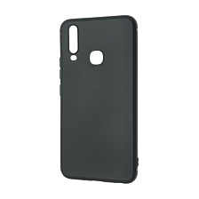 Чехол накладка для Vivo Y12, Vivo Y17, силикон, матовый, цвет черный.