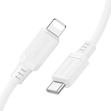 Кабель BOROFONE BX115 Lotto USB Type C на Lightning 8 pin, 27W, длина 1 метр, цвет белый