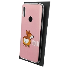 Чехол накладка Vinil для HUAWEI Honor 8A, Y6 2019, силикон, рисунок I love you