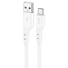 Кабель HOCO X97 Crystal USB A на USB Type C, 3A, длина 1 метр, цвет белый