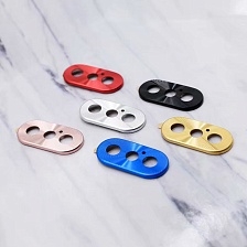 Защитный чехол для объектива задней камеры APPLE iPhone XS MAX (6.5"), цвет золотистый.