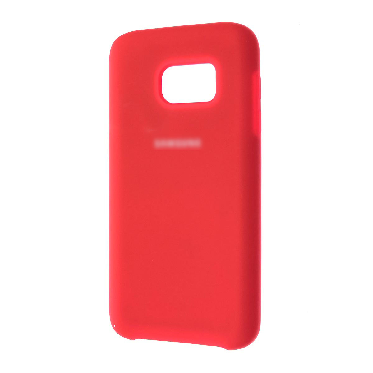 Чехол накладка Silicon Cover для SAMSUNG Galaxy S7 (SM-G930), силикон, бархат, цвет красный