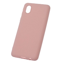 Чехол накладка Soft Touch для SAMSUNG Galaxy A01 Core (SM-A013), силикон, матовый, цвет песочно розовый
