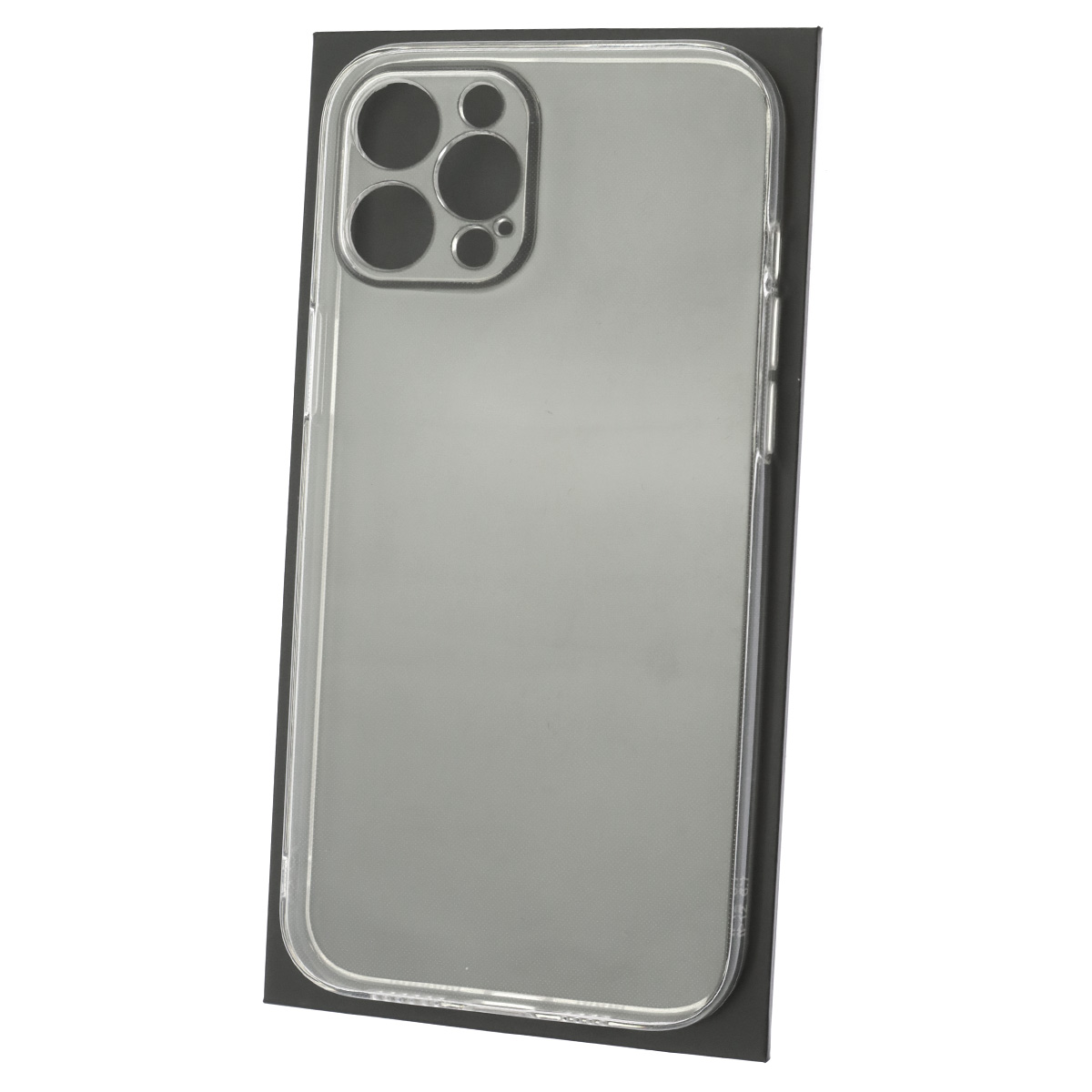 Чехол накладка для APPLE iPhone 12 Pro MAX (6.7"), защита камеры, силикон, цвет прозрачный