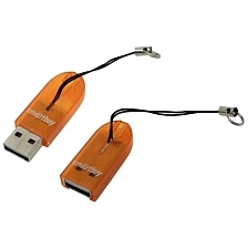 Картридер Smartbuy SBR-710-O, MicroSD, цвет оранжевый