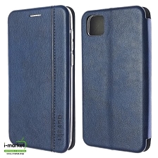 Чехол книжка LIZARD для HUAWEI Honor 9S (DUA-LX9), Y5P 2020, экокожа, визитница, цвет темно синий.