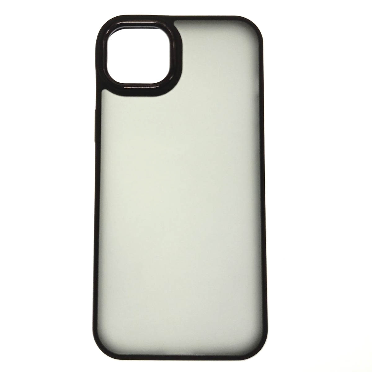 Чехол накладка для APPLE iPhone 14 Plus, силикон, пластик, цвет окантовки черный