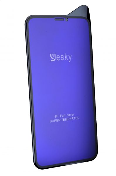 Защитное стекло YESKY ANTI-BLUE для APPLE iPhone 7/8 Plus (5.5"), с фильтром синего цвета, цвет окантовки черный.