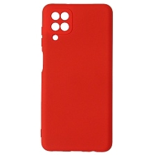 Чехол накладка NANO для SAMSUNG Galaxy A12 4G (SM-A125), M12 (SM-M127F), силикон, бархат, цвет красный