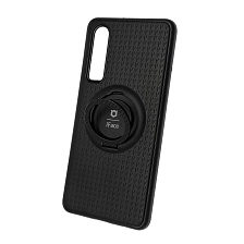 Чехол накладка iFace для HUAWEI P30 2019 (ELE-L29, L09), силикон, кольцо держатель, цвет черный.