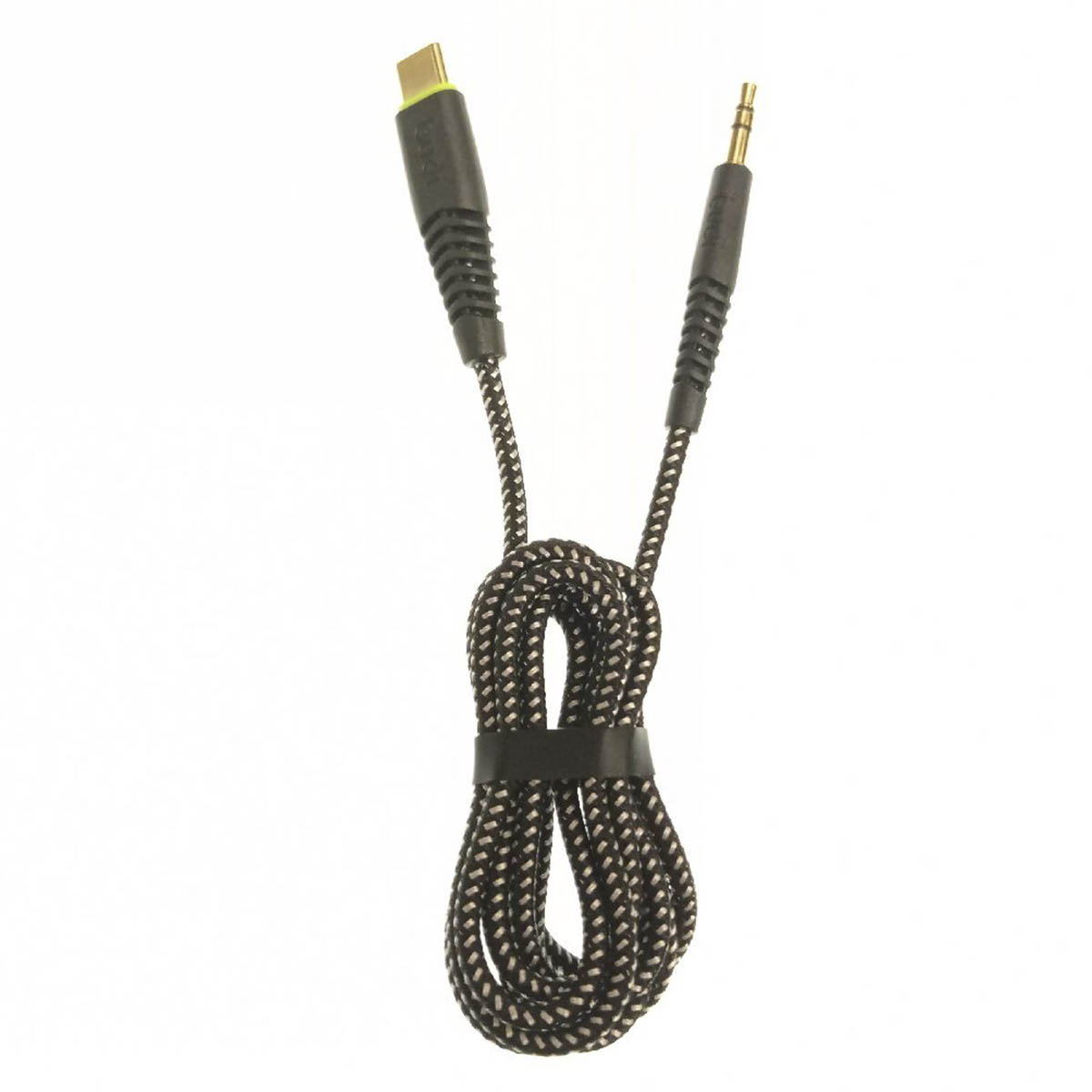 Аудио кабель, переходник BUDI Type-C на AUX Jack 3.5 mm, длина 1.2 метра, цвет черный