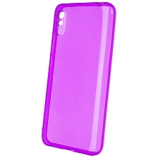 Чехол накладка Clear Case для XIAOMI Redmi 9A, силикон 1.5 мм, защита камеры, цвет прозрачно сиреневый