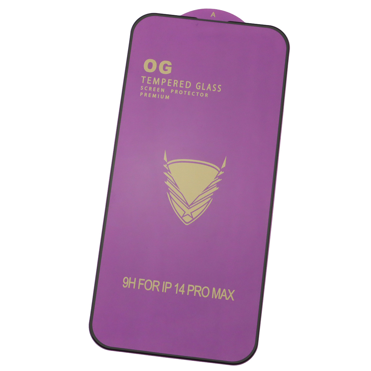 Защитное стекло 9H OG для APPLE iPhone 14 Pro Max (6.7), цвет окантовки черный