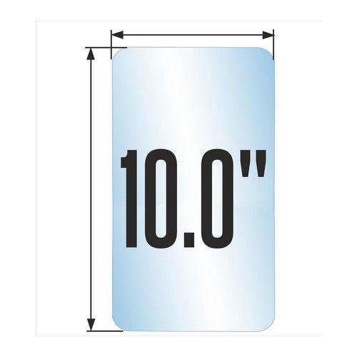 Защитное стекло универсальное диагональ 10.0 дюйма толщина 0.33 мм MBL.