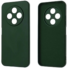 Чехол накладка NANO для TECNO Spark 30C 4G, защита камеры, силикон, бархат, цвет темно зеленый