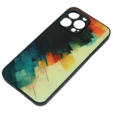 Чехол накладка для APPLE iPhone 15 Pro Max, силикон, пластик, рисунок Акварельная живопись