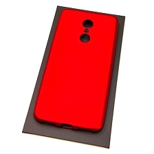 Чехол накладка для XIAOMI Redmi 5, силикон, цвет красный