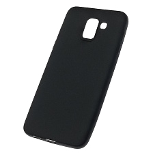 Чехол накладка J-Case THIN для SAMSUNG Galaxy J6 2018 (SM-J600), силикон, цвет черный