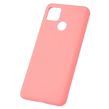 Чехол накладка Soft Touch для Realme C25, C25S, силикон, матовый, цвет розовый