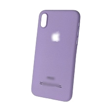 Чехол накладка Soft Touch для APPLE iPhone X, пластик, вырез под логотип, цвет фиолетовый.