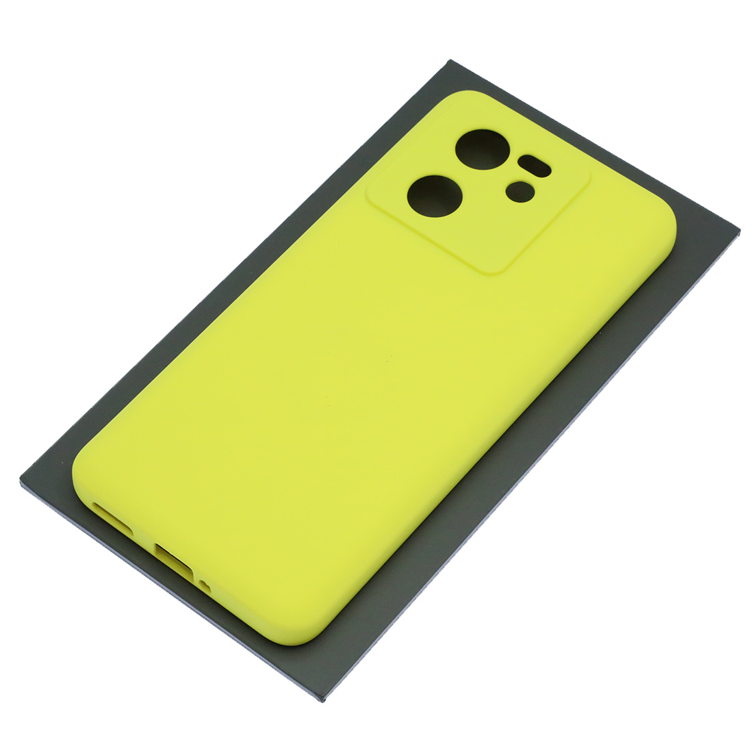 Чехол накладка Silicon Cover для XIAOMI 13T, XIAOMI 13T Pro, защита камеры, силикон, бархат, цвет желтый Чехол накладка Silicon Cover для XIAOMI 13T, XIAOMI 13T Pro, защита камеры, силикон, бархат, цвет желтый