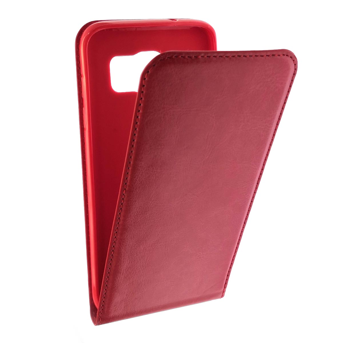 Чехол книжка Brauffen для SAMSUNG Galaxy S7 Edge (SM-G935), на магните, цвет красный