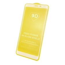 Защитное стекло 9D Full Glue для XIAOMI Redmi Note 5, цвет канта белый.