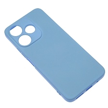 Чехол накладка NANO для XIAOMI Redmi 13, POCO M6 4G, защита камеры, силикон, бархат, цвет васильковый