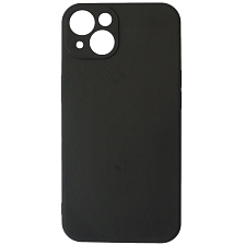 Чехол накладка для APPLE iPhone 13 (6.1), силикон, защита камеры, цвет черный