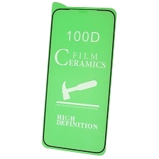 Защитное стекло 100D Ceramics для APPLE iPhone 12 Pro MAX (6.7"), цвет окантовки черный