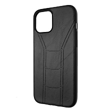 Чехол накладка R3 для APPLE iPhone 12 Pro MAX (6.7"), силикон, под кожу, цвет черный