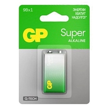 Батарейка GP Super Крона 6LR61 Alkaline 9V Батарейка GP Super Крона 6LR61 Alkaline 9V