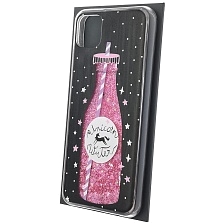 Чехол накладка для Realme C11 2020, силикон, переливашка, рисунок Unicorn water