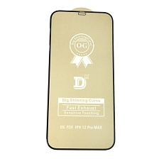 Защитное стекло D2+ PREMIUM для APPLE iPhone 12 Pro Max (6.7"), цвет окантовки черный