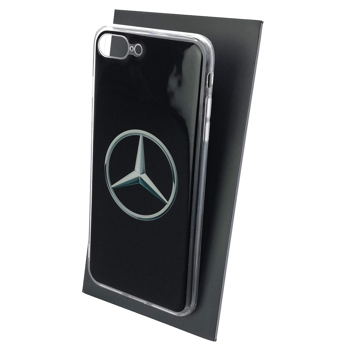 Чехол накладка для APPLE iPhone 7 Plus, iPhone 8 Plus, силикон, глянцевый, рисунок Знак Mercedes