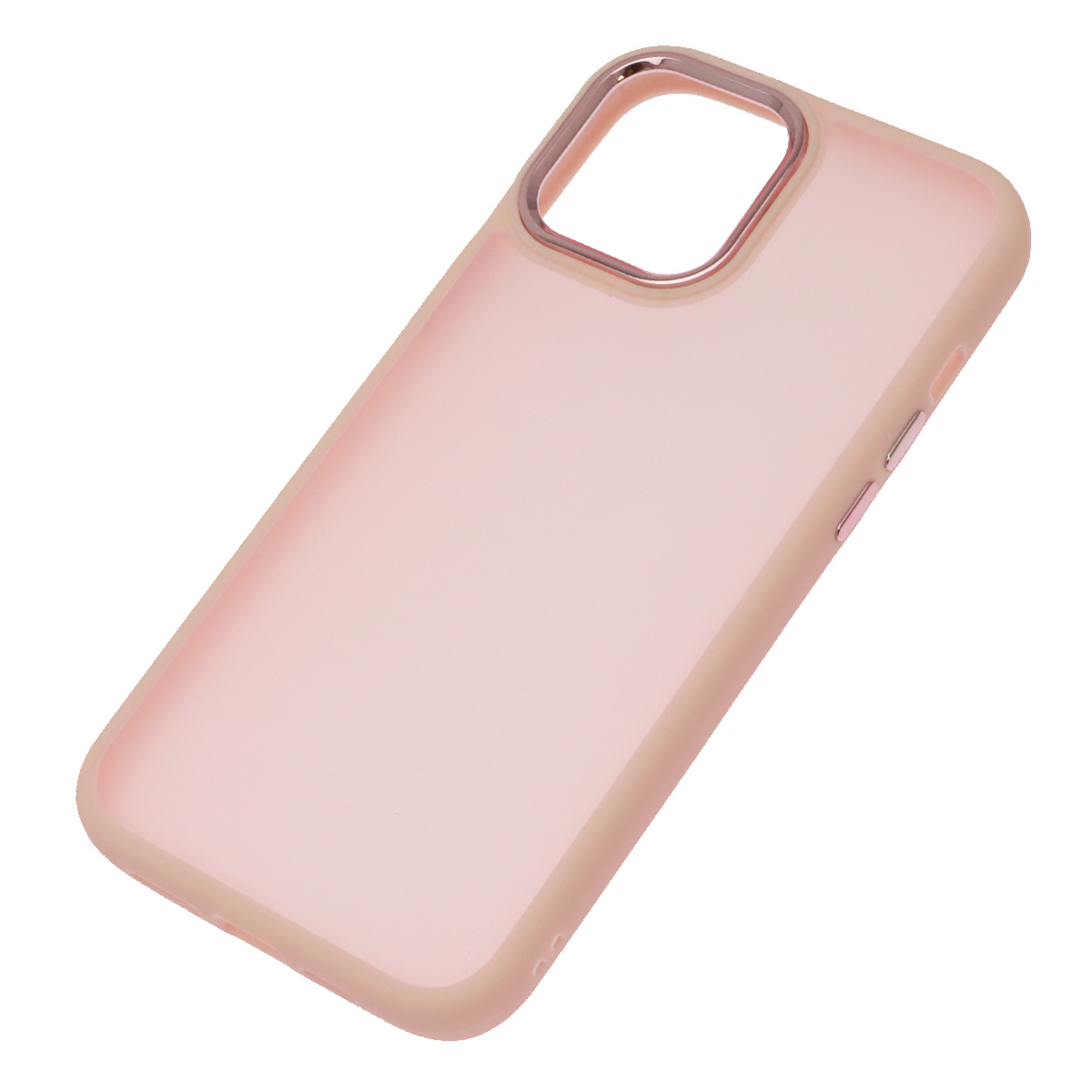 Чехол накладка для APPLE iPhone 12 Pro MAX (6.7"), силикон, пластик, цвет окантовки розовый