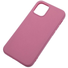 Чехол накладка для APPLE iPhone 12 mini (5.4"), силикон, цвет светло малиновый