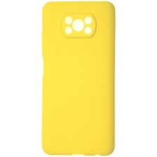 Чехол накладка GPS для XIAOMI POCO X3, POCO X3 Pro, силикон, матовый, цвет желтый